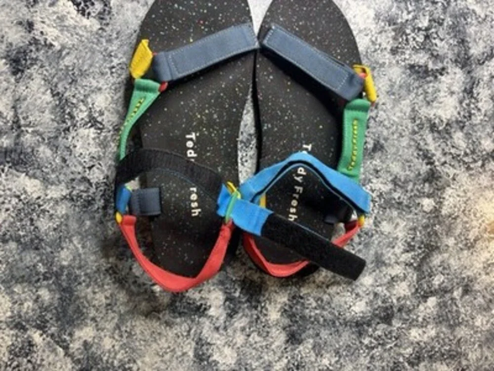 Teddy Fresh Combat Ready Warrior Sandal Multicolored Adjustable Mens 11 NWT